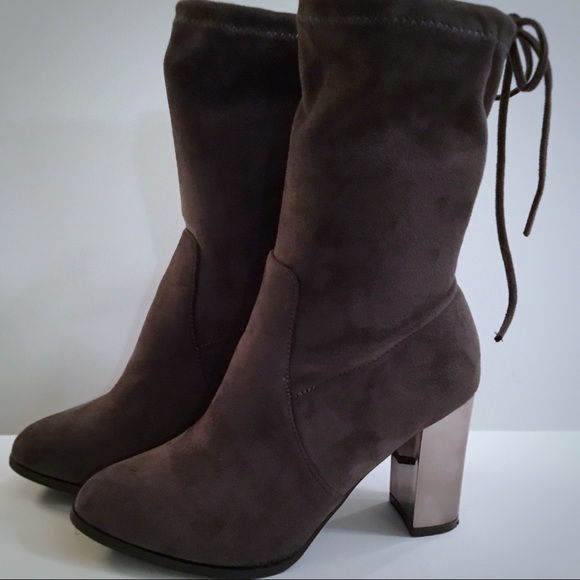 CATHERINE MALANDRINO Gray Ankle Boot - Picture 7 of 7